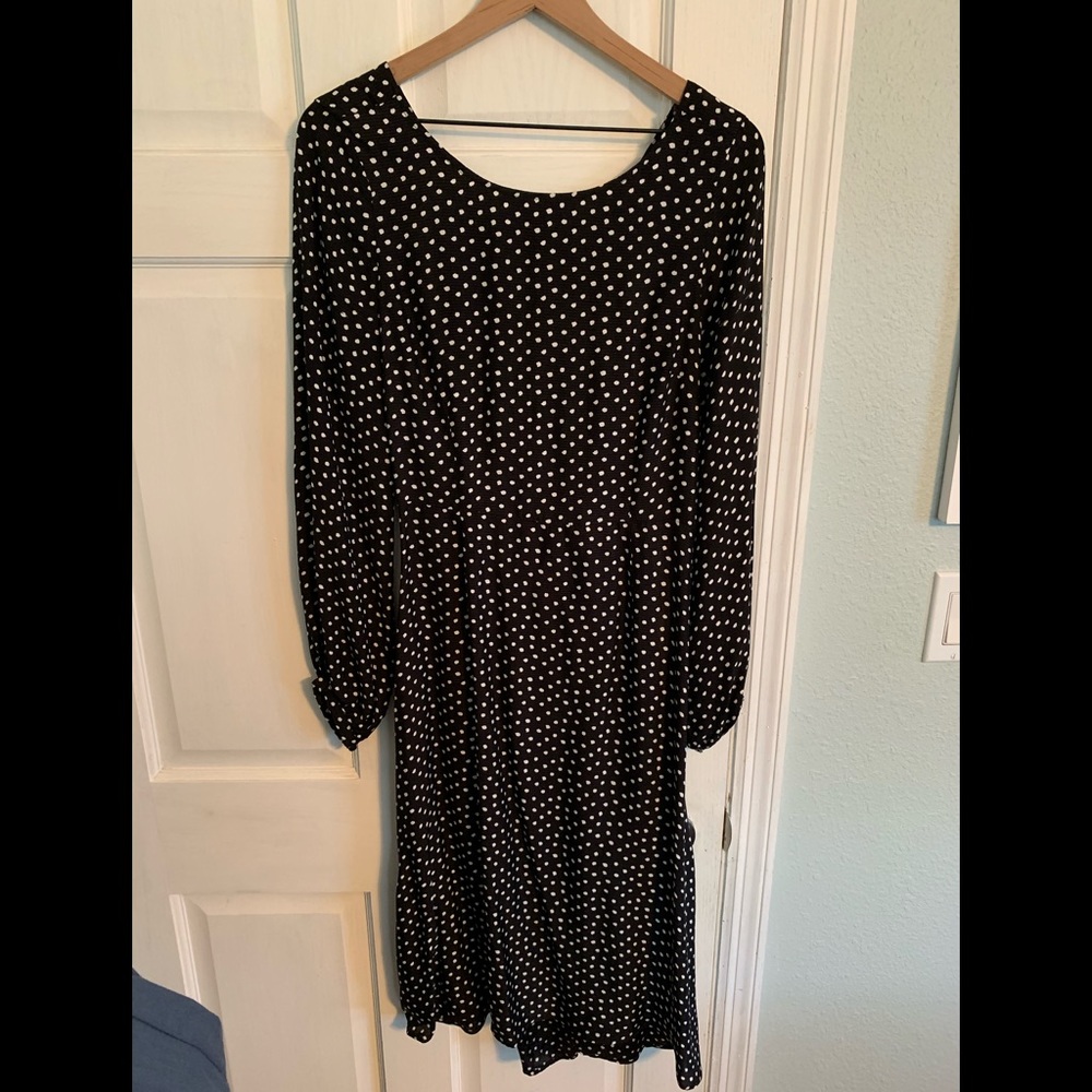 Midi Polka Dot Dress - Size 4